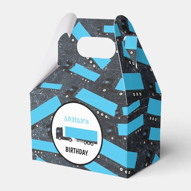 Caja Para Regalos Camiones de transporte de camiones semirremolques  (Front Side)