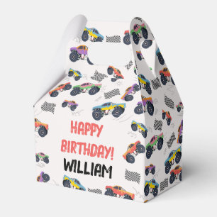 Caja Para Regalos Camiones monstruosos de colores Carreras niños Fie