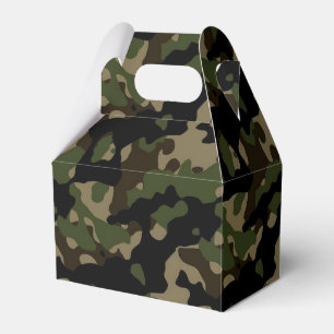 Caja Para Regalos Camoflague Army Camo Birthday Party Favor