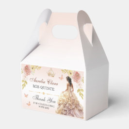 Caja Para Regalos Campaña Princesa Vestido Quinceañera Cumpleaños