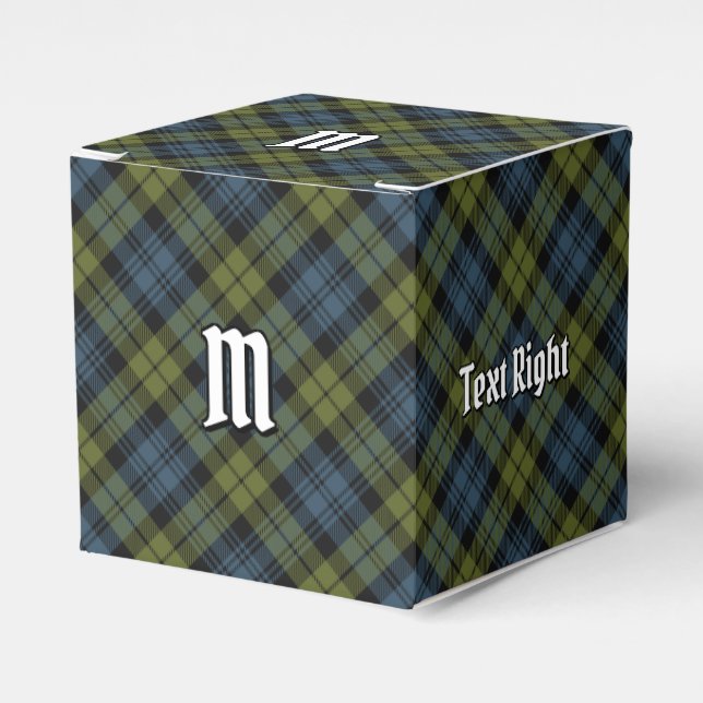 Caja Para Regalos Campbell Tartan Favor Box (Costado Anverso)