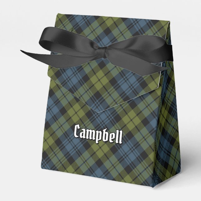 Caja Para Regalos Campbell Tartan Favor Box (Front Side)