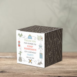 Caja Para Regalos Camping Cumpleaños Party Gracias