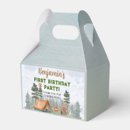 Caja Para Regalos Camping Woodland Birthday Favor Box