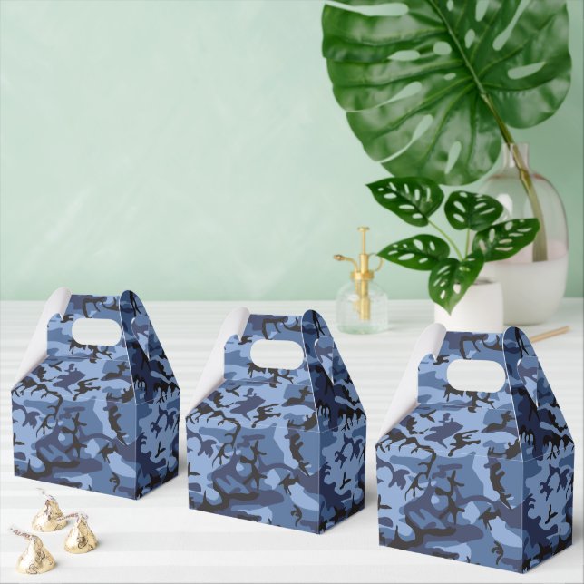 Caja Para Regalos Camuflaje azul de la marina, ejército, ejército (Múltiple)