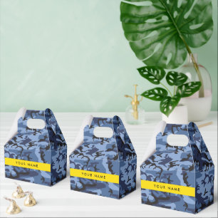 Caja Para Regalos Camuflaje Azul Marino Personaliza tu nombre