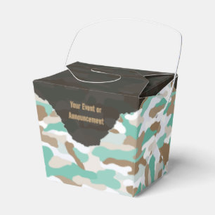 Caja Para Regalos Camuflaje Costero Personalizado Resistente