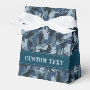 Caja Para Regalos Camuflaje de la Marina de los Gatos