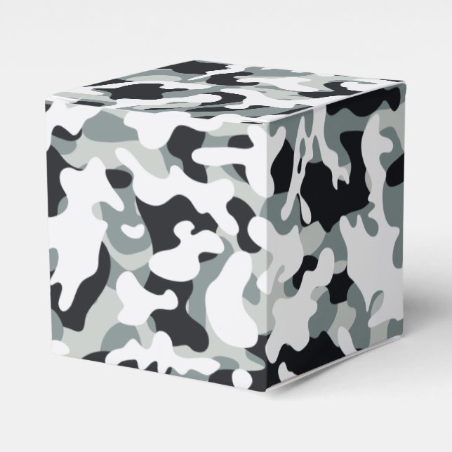 Caja Para Regalos Camuflaje de polvo de nieve (Costado Anverso)