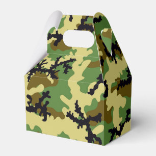 Caja Para Regalos Camuflaje de Woodland