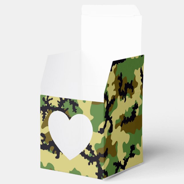 Caja Para Regalos Camuflaje de Woodland (Abierto)