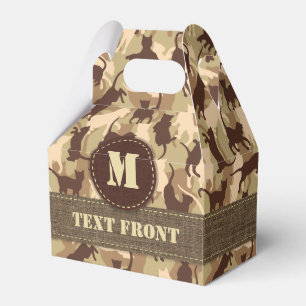 Caja Para Regalos Camuflaje del desierto de los gatos