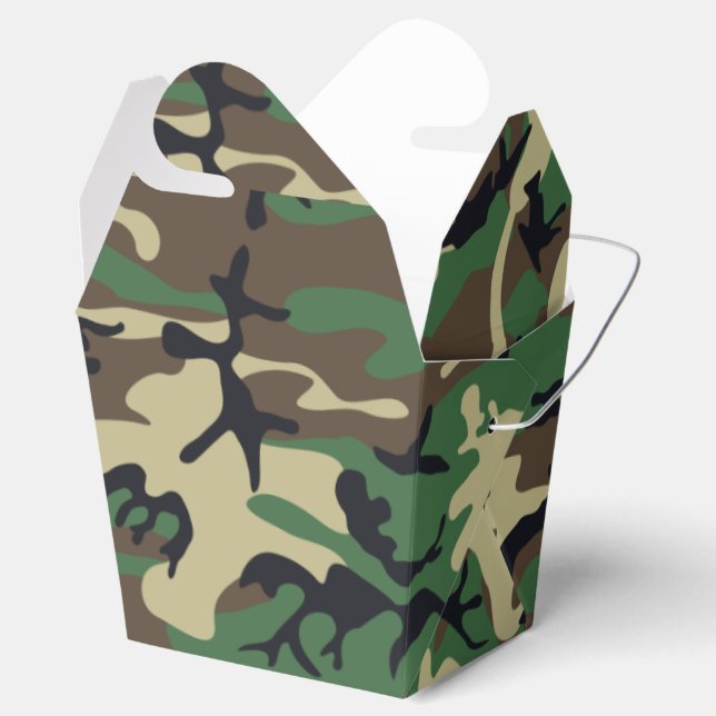 Caja Para Regalos Camuflaje militar (Abierto)