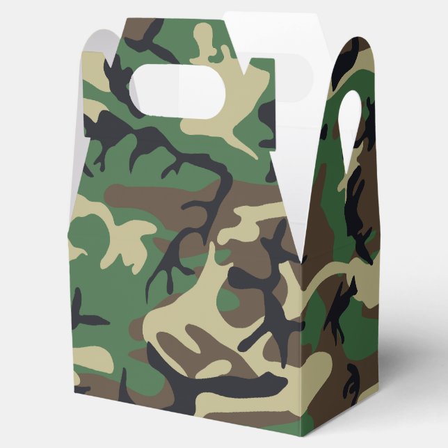 Caja Para Regalos Camuflaje militar (Abierto)