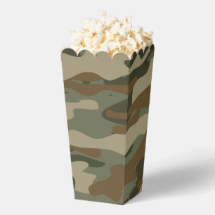 Caja Para Regalos Camuflaje militar del ejército verde personalizado