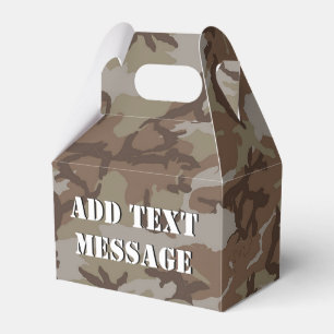 Caja Para Regalos Camuflaje Militar Desierto Boscoso