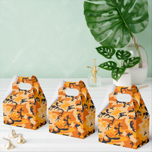 Caja Para Regalos Camuflaje naranja, Ejército (Múltiple)