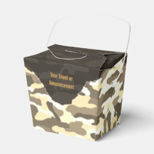 Caja Para Regalos Camuflaje Personalizado de Desierto Áspero