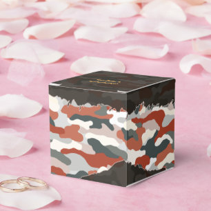 Caja Para Regalos Camuflaje Personalizado de Otoño Rudo