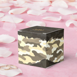 Caja Para Regalos Camuflaje Personalizado del Desierto Áspero
