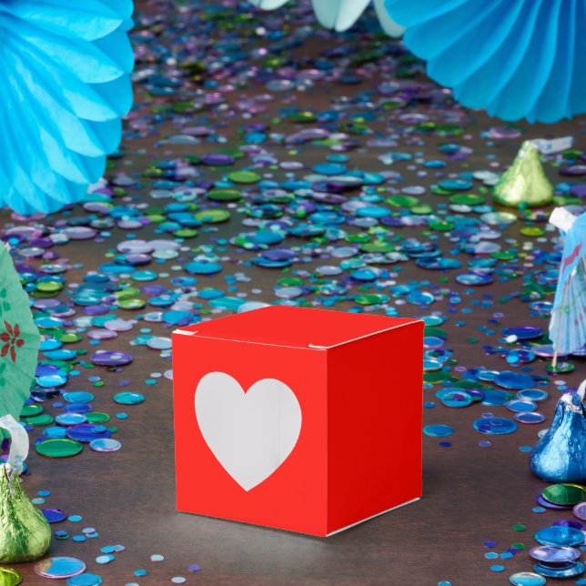 Caja Para Regalos Candy Apple Red Heart Box para ocasiones especiale (Fiesta)