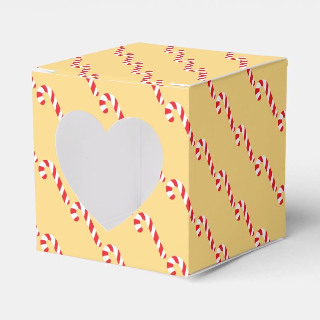 Caja Para Regalos Candy Cane Favor Box (Anverso)