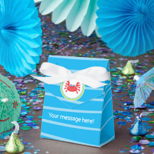 Caja Para Regalos Cangrejo Bajo el Mar Cumpleaños