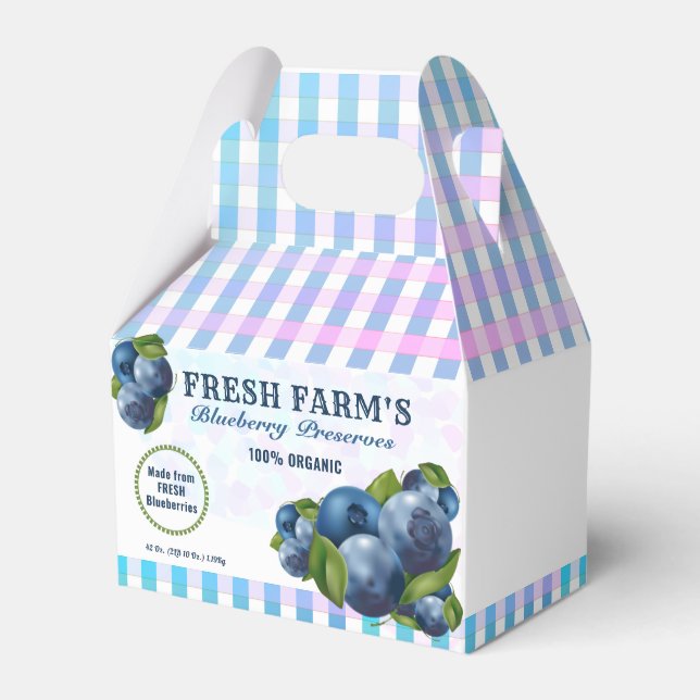Caja Para Regalos Cañón de arándano azul (Front Side)