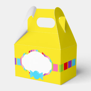 Caja Para Regalos Cañones amarillos inspirados en dulces tratados