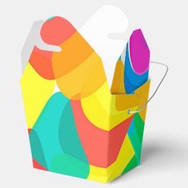 Caja Para Regalos Caos de los colores del circo Resumen del patrón d