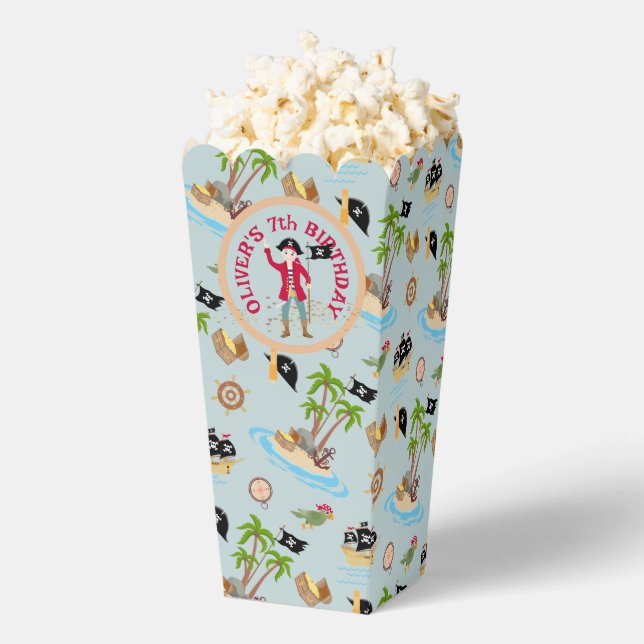 Caja Para Regalos Capitán de la Fiesta de Cumpleaños del Barco Pirat (apareció)