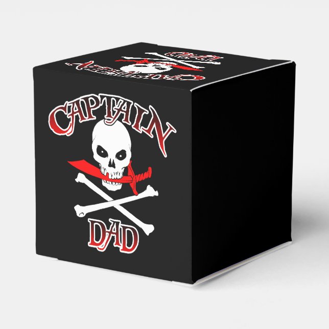 Caja Para Regalos Capitán Papá (Reverso Costado)