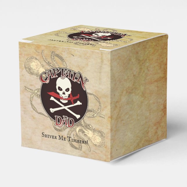 Caja Para Regalos Capitán Papá - Aceptado por lo profundo (Costado Anverso)