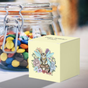 Caja Para Regalos Caprichosa gata hada atigrada pastel Floral Fantas