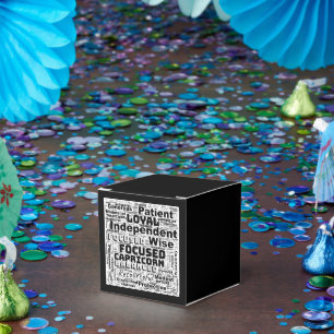 Caja Para Regalos Capricornio Inspiración en la nube de palabras zod