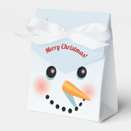 Caja Para Regalos Cara de Snowman con nariz de garganta
