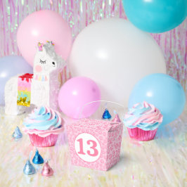 Caja Para Regalos Cara de sonrisa rosa preppy