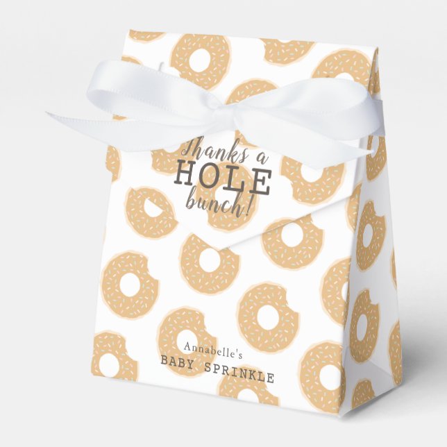 Caja Para Regalos Caramel Donut Gracias Baby Shower Gift (Front Side)