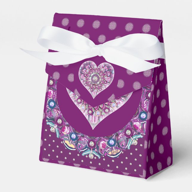 Caja Para Regalos Cardinal red Rosace (Front Side)