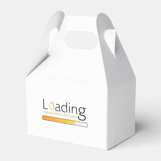 Caja Para Regalos Carga - El éxito comienza con un paso (Front Side)