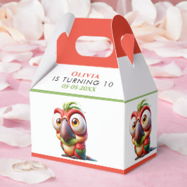 Caja Para Regalos Caricaturas de loro mágico primer cumpleaños