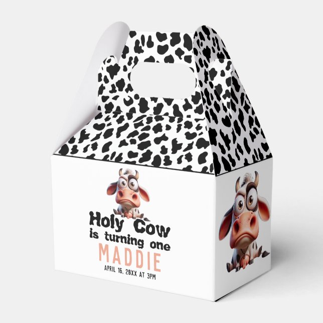 Caja Para Regalos Caricaturas de vacas sagradas Soy una vacante prim (Front Side)