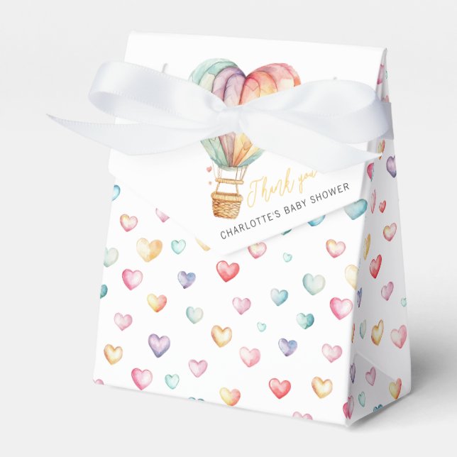 Caja Para Regalos Cariño Pastel Heart Baby Favor Box (Front Side)