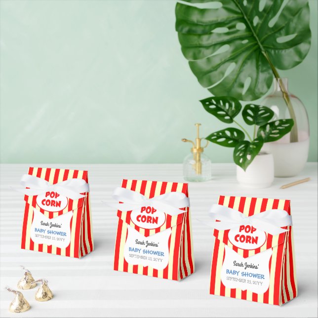 Caja Para Regalos Carnaval Circus Stripe Baby Shower (Múltiple)