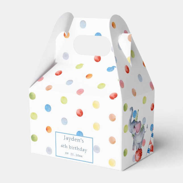 Caja Para Regalos Carnaval de circo (Reverso)