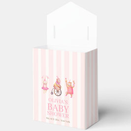 Caja Para Regalos Carnaval de circo rosado Teddy Bear Baby Shower