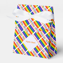 Caja Para Regalos Carpa de mosaico personalizada Gay Pride LGBTQ
