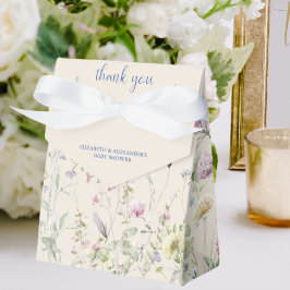 Caja Para Regalos Carpa para Baby Shower de Parejas de Flores Silves