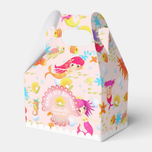 Caja Para Regalos Carpa rosa melocotón de sirenas