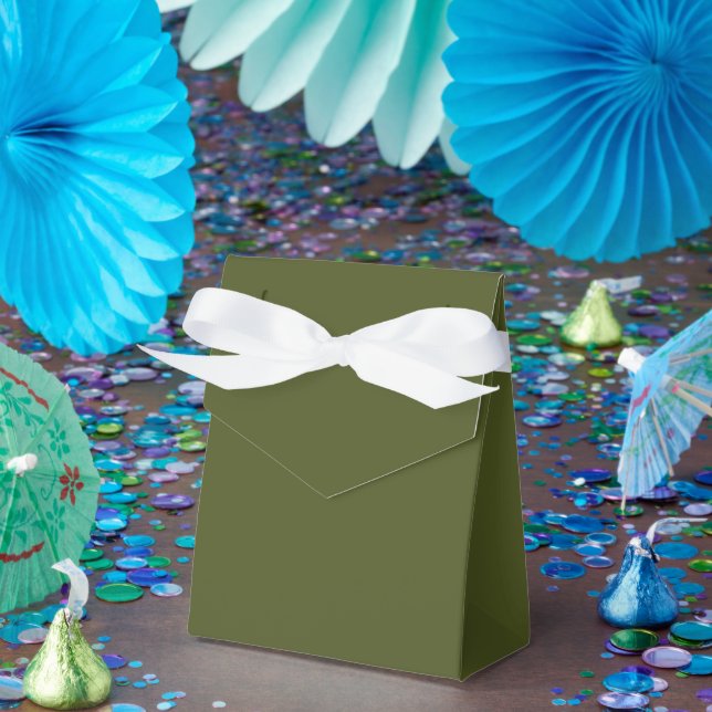 Caja Para Regalos Carpa simple atractiva verde del ejército personal (Fiesta)